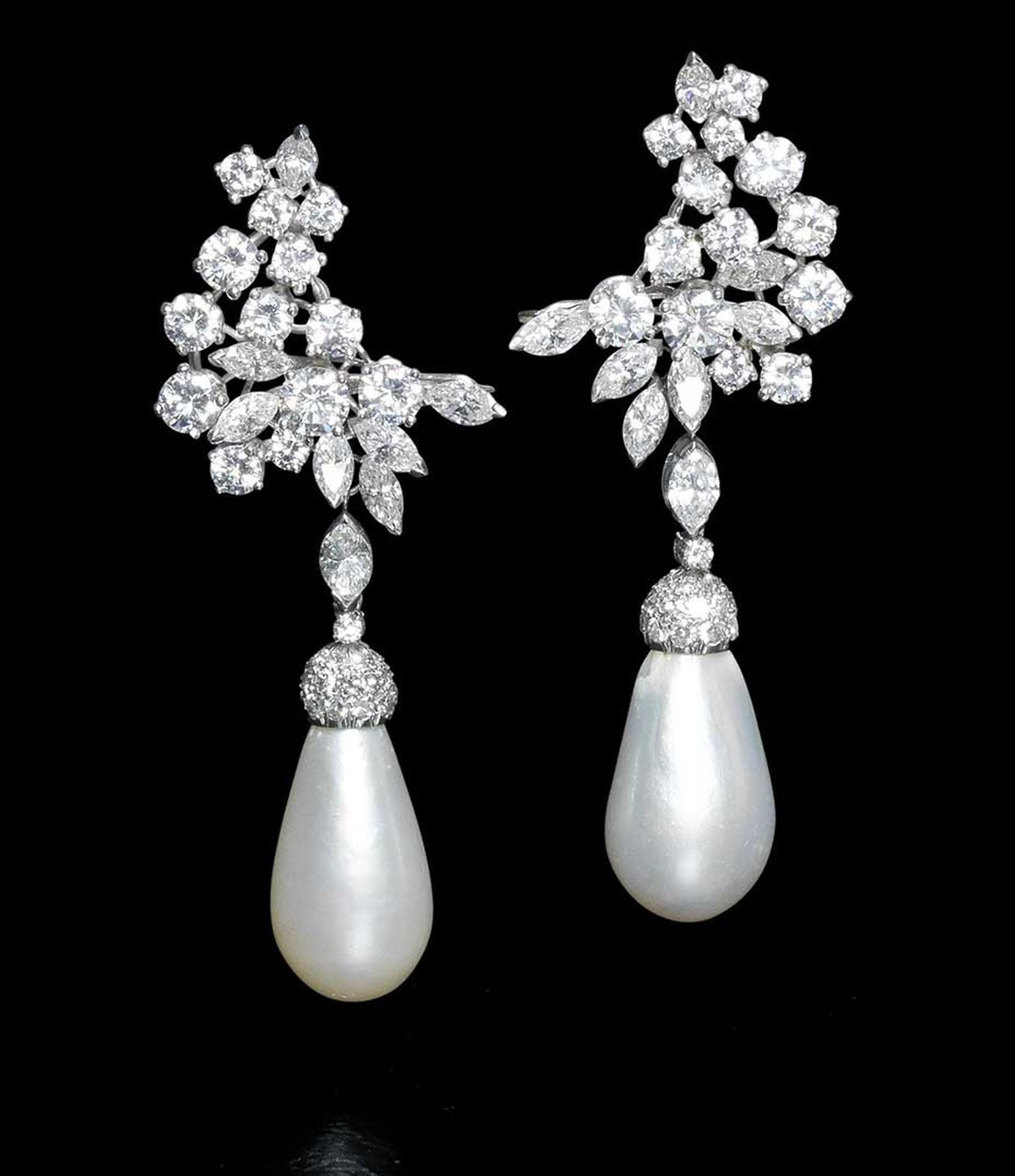 This pair of natural pearl and diamond earrings sold for £290,500 at Bonhams London in April 2014 – double their estimate.