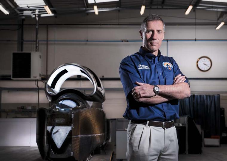 Wearing his Rolex watch, Andy Green OBE will be at the helm of the Bloodhound SSC supersonic car for the land speed record attempt in South Africa in 2016.