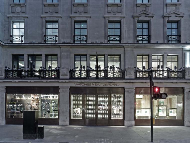 Spread over three floors and covering 17,000sq ft, the new Watches of Switzerland store at 155 Regent Street is an imposing presence, overlooking one of the busiest thoroughfares in London.