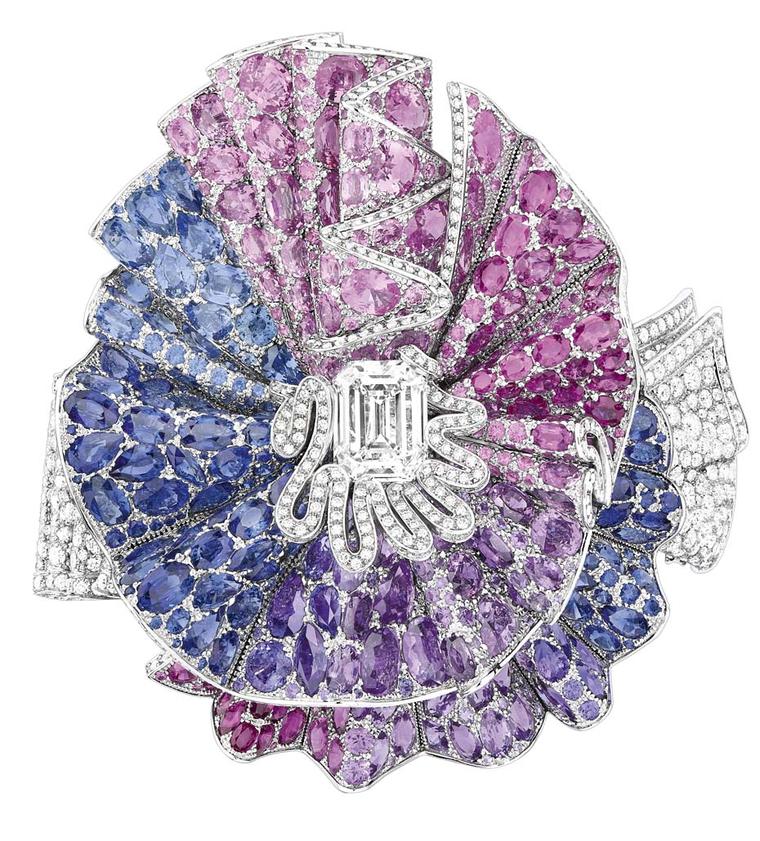 Dior's Ailée Diamant bracelet is set with more than 3,500 coloured gemstones and took more than 560 hours to create.