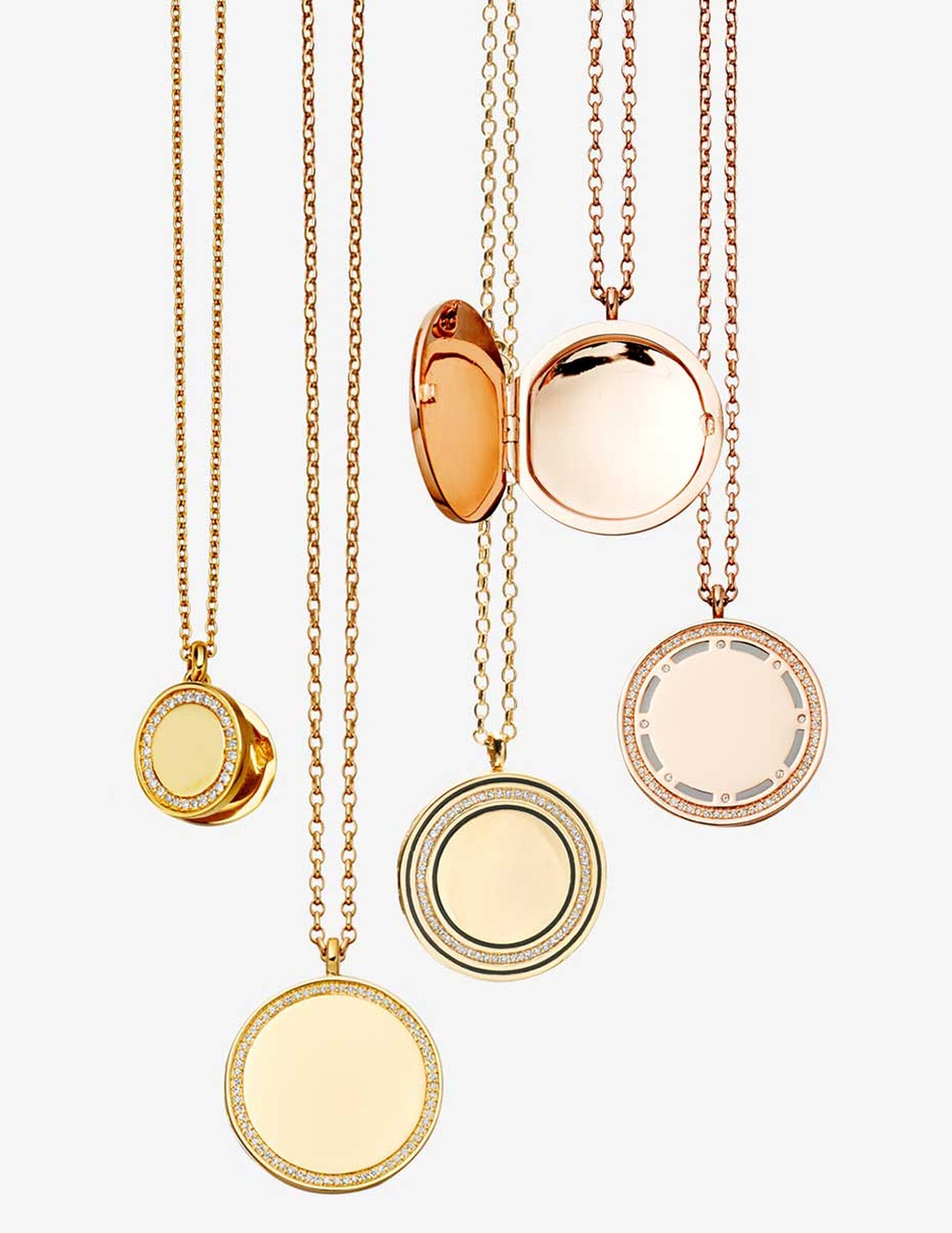 Designed in-house at its London Design Studio, Astley Clarke's new Cosmos lockets are available in either rose or yellow gold, with diamonds and embellished with enamel. The collection also includes rings and small pendants.