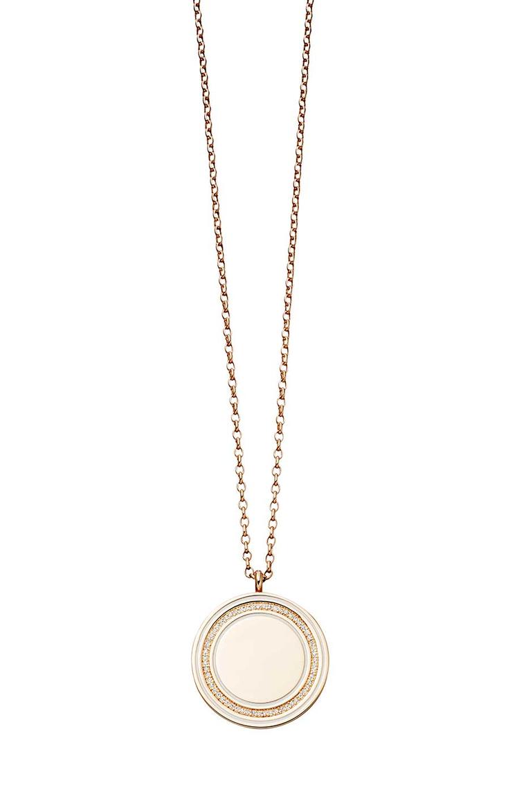 Astley Clarke Giant Moonlight Cosmos locket in rose gold with diamonds (£1,950).