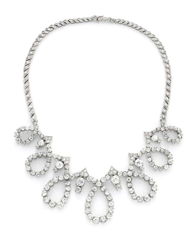 Pierre Sterle diamond necklace circa 1950, available at Simon Teakle.