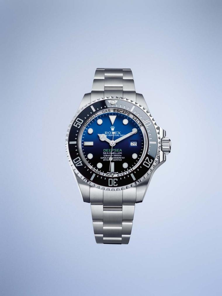 Equipped with an exclusive Ringlock system and a 5mm-thick sapphire crystal, the Rolex Deepsea dive watch is built to withstand massive pressures exerted by water at depths of 3,900m, which is roughly equivalent to placing an object of three tonnes on the