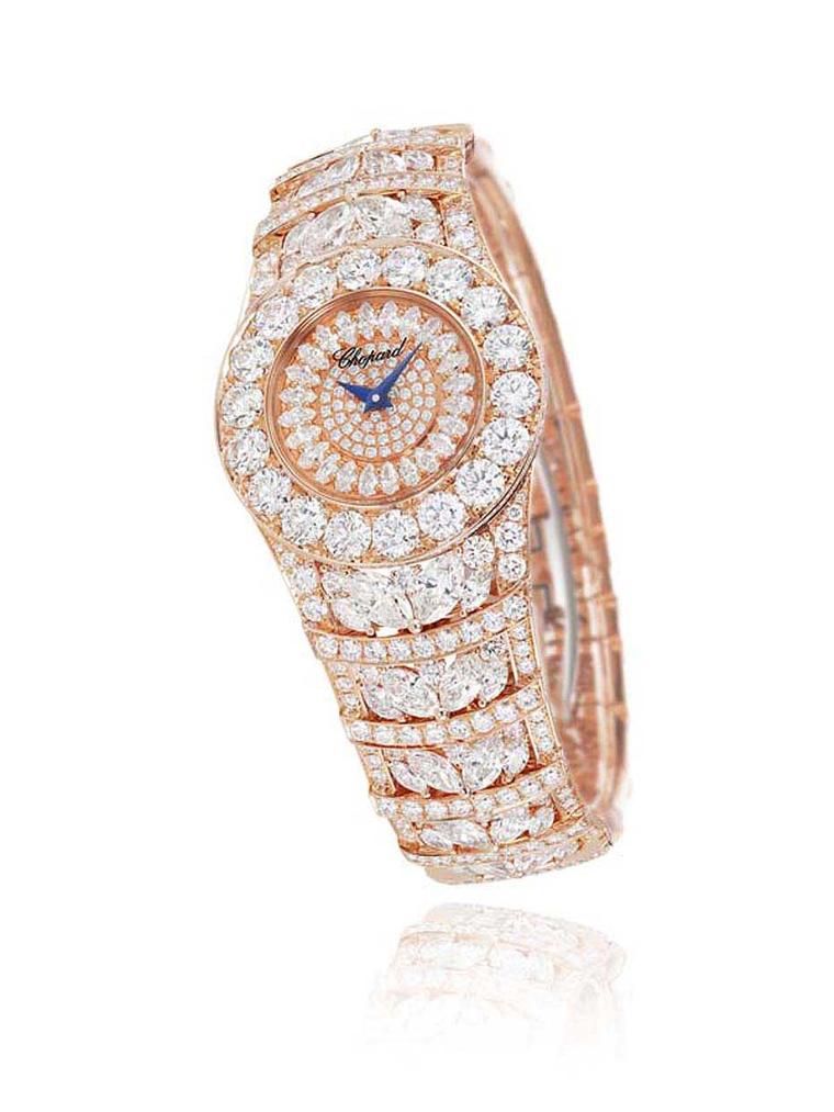 The Jewellery Watch Prize at the 2013 Grand Prix d'Horlogerie de Genève was handed to Chopard for the heavily diamond-set L'Heure du Diamant watch.