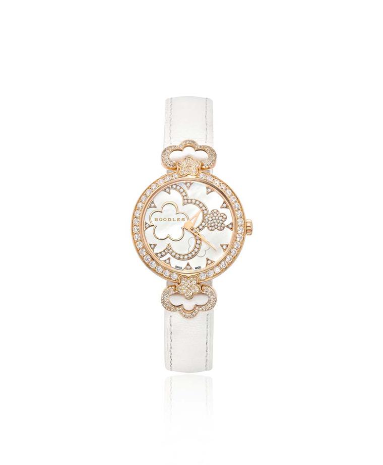 Boodles Blossom rose gold watch