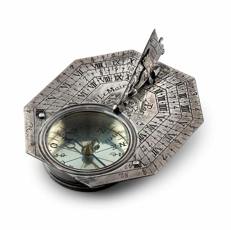 A Portable Sundial by Pierre Lemaire, created in Paris during the early 18th century, will be on display as part of an exhibition called Horology, a Child of Astronomy, which will form part of Watches&Wonders after debuting earlier this year at the SIHH.