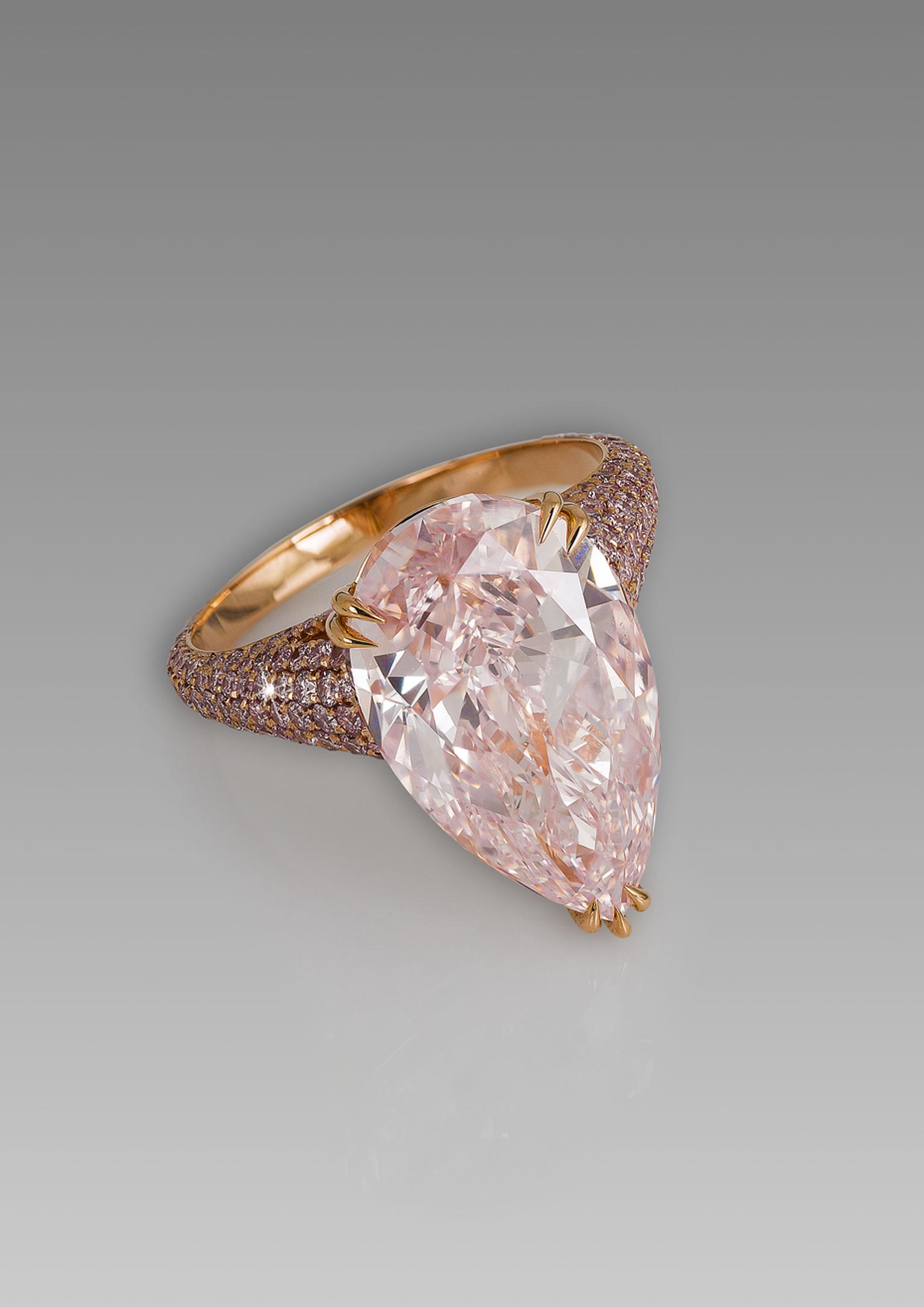 The Fortune Pink Mesmerizes Potential Diamond Buyers at Christie's
