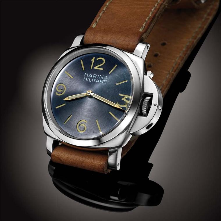 An example of only 24 watches bearing the 6152 reference, the Panerai 6152 circa 1955 features a blue Radiomir dial along with a Rolex 618 15-jewel calibre. Its estimated value is £180,000.