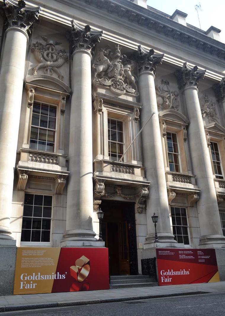 The exhibition space at the 2014 Goldsmiths' Fair has been given a makeover with a more contemporary look featuring gleaming white stands and more room to browse.