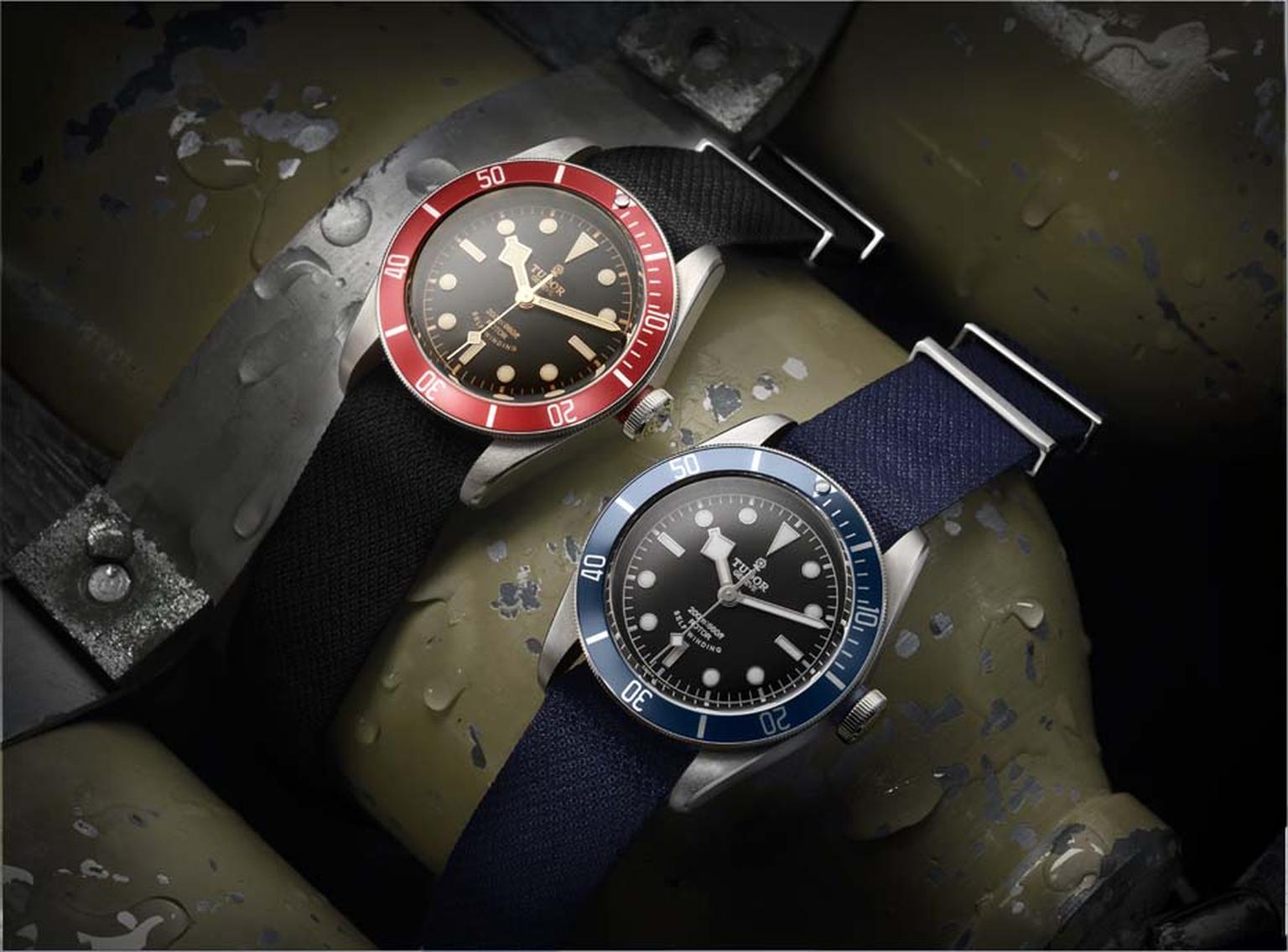 The new Tudor Heritage Black Bay divers watches are based on the design of a 1954 Submariner watch (£2,130).