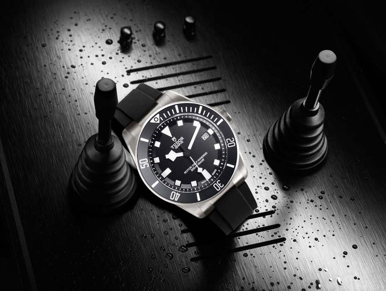 The Tudor Pelagos diver's watch is waterproof to an impressive 500m and features a 42mm satin-finished case made of titanium.