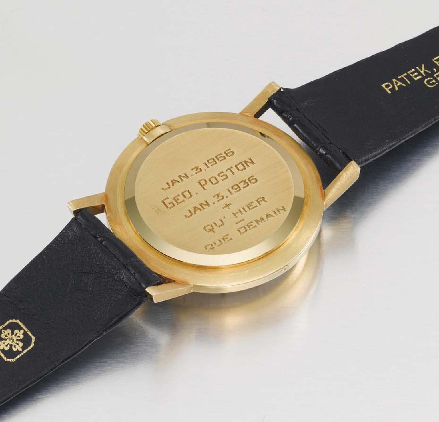 Patek Philippe's "Tre Scalini" Ref 3449 watch comes to Christie's in remarkable condition, with a pre-sale estimate of US$ 1-2 million.