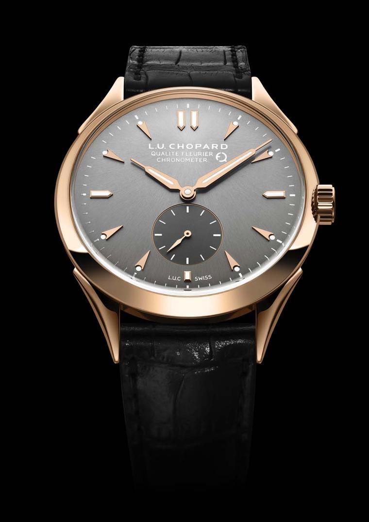 The Chopard L.U.C Qualité Fleurier watch's certifications include COSC certification as a chronometer, Fleurier Quality Foundation certification, which vouches for the global quality of the watch and its aesthetic finish, and the Fleuritest, which simulat