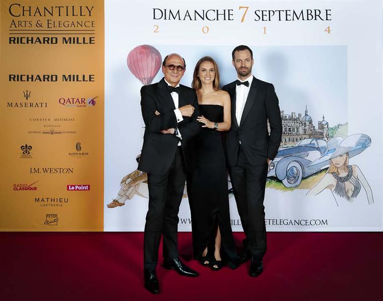 During the Concours d’Elégance dinner, Richard Mille shared a photo opportunity with Natalie Portman, a friend of the brand who helped design the Richard Mille RM 19-01 women's watch, and her husband Benjamin Millepied.