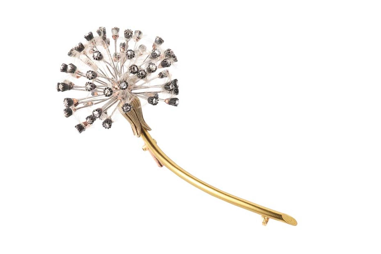 Fabergé's Dandelion brooch, circa 1900. Image courtesy of Wartski, London.