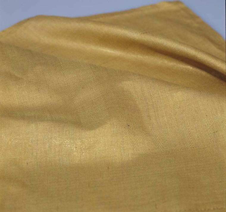 Giovanni Corvaja flexible handkerchief woven entirely of gold - something never accomplished before. Image courtesy of Adrian Sassoon, London.