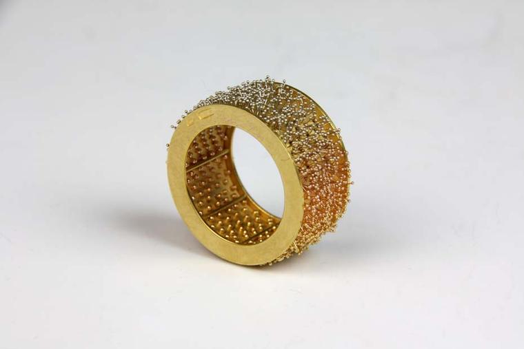 Giovanni Corvaja bracelet with gold and platinum wire. 