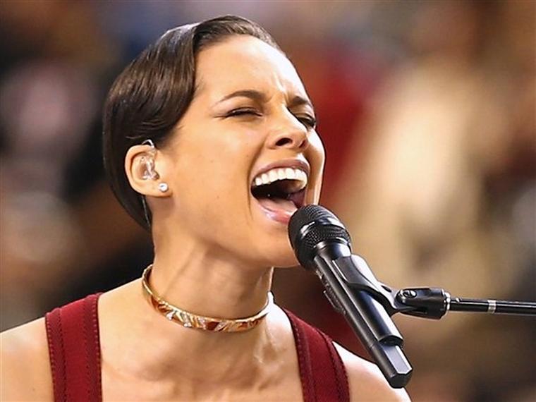 The Marina B diamond necklace worn by Alicia Keys when she performed during last year's Super Bowl is part of the Legendary Luxury Jewellery Collection designed by Marina Bulgari for her eponymous luxury label Marina B, which will go on sale at Bonhams Ho