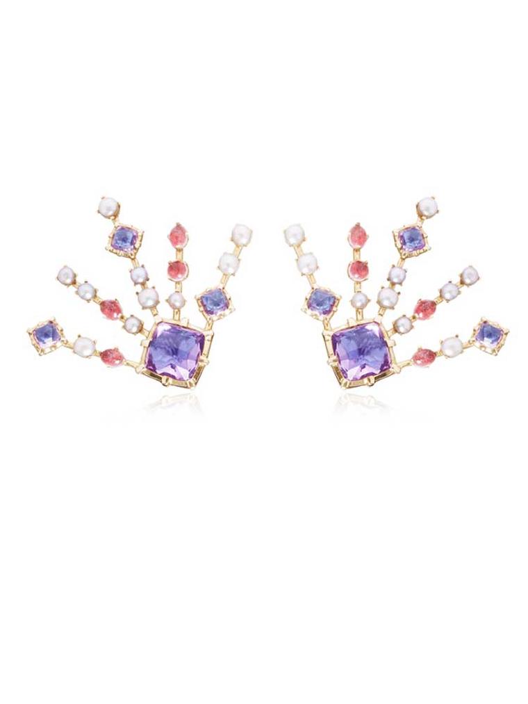 Larkspur & Hawk Large Bella earrings, available from Moda Operandi.