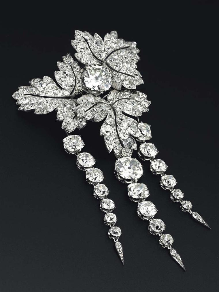 Princess Eugenie of France's Feuilles de Groseillier diamond brooch, which hasn't been seen at auction for more than 125 years, sold at Christie's sale of Magnificent Jewels this autumn for $2.33 million.