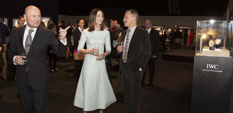 In the morning, IWC launched the Portofino Midsize watches with Emily Blunt and Christoph Waltz alongside Peter Lindbergh's "Timeless Portofino", a black-and-white photography exhibition. Image by: PHOTOPRESS/IWC