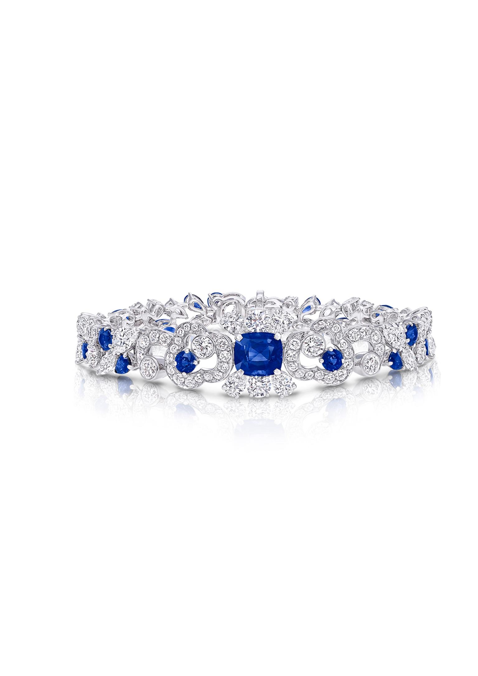 Graff Nuage collection sapphire and diamond bracelet.