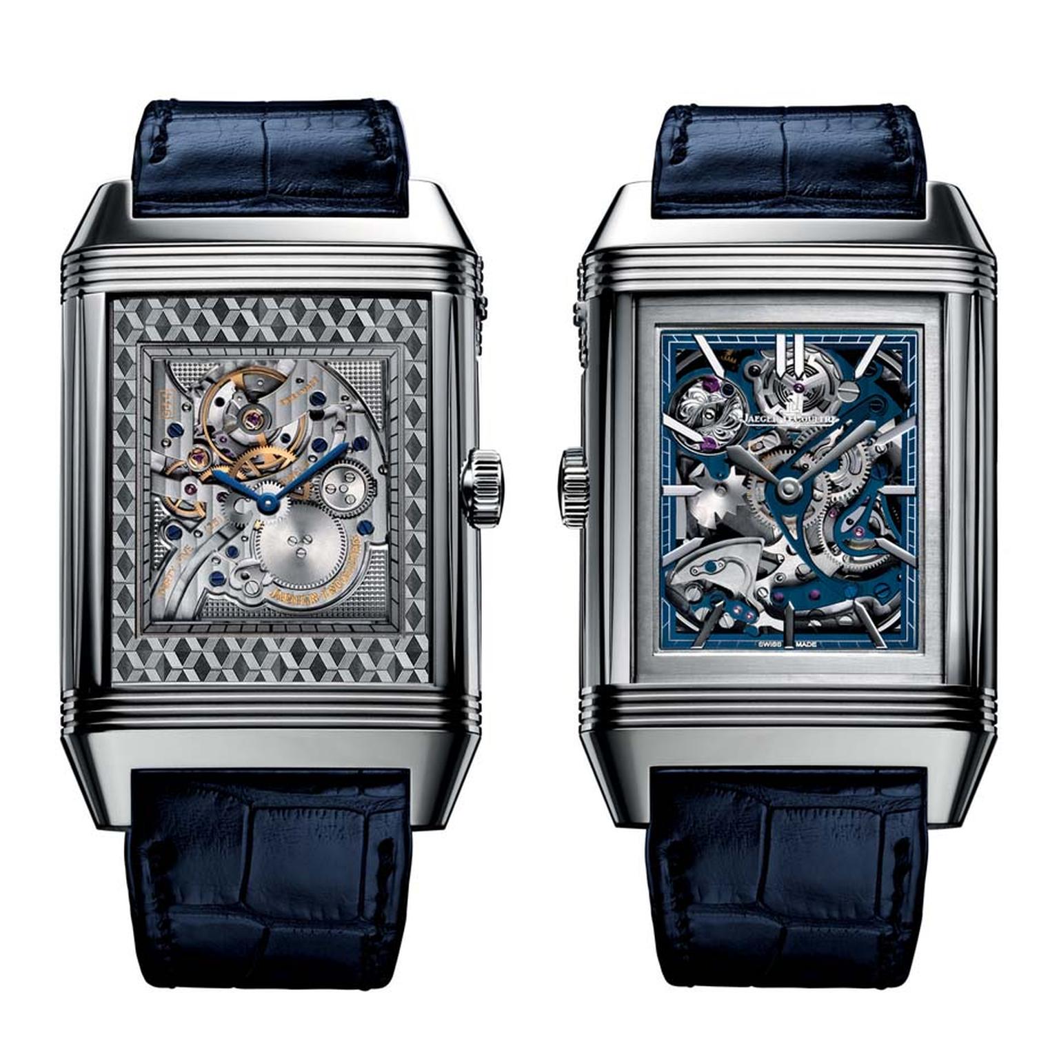 Jaeger-LeCoultre Reverso Répétition Minutes à Rideau is a minute repeater with a unique system of activation via a sliding Venetian blind covering the dial.