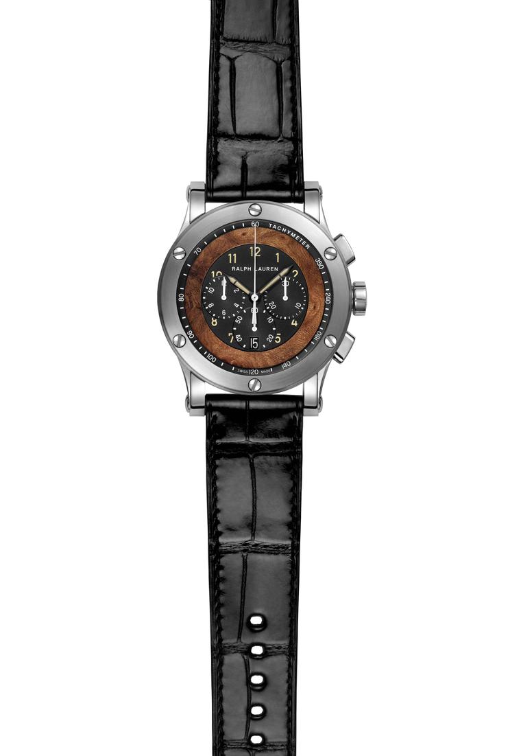 Ralph Lauren Automotive Chronograph watch with a Jaeger-LeCoultre manufacture chronograph movement