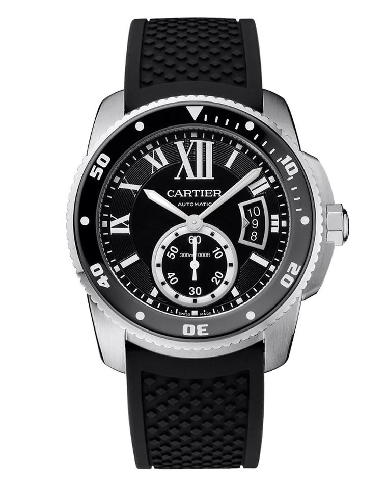 Having achieved the rigorous ISO 6425 dive watch certification, the Cartier Calibre Diver watch will accompany you in style to depths of up to 300m.