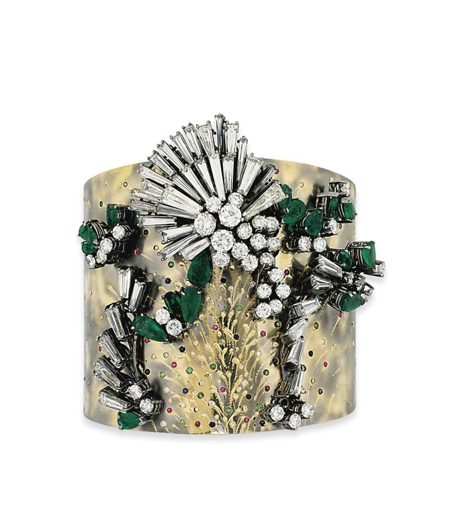 Lot 99, a contemporary cuff by Spanish artist jeweller Vicente Gracia from Valencia, is one to watch (estimate: £18,000-25,000). Christie's Important Jewels Sale on 26 November at King Street in London.