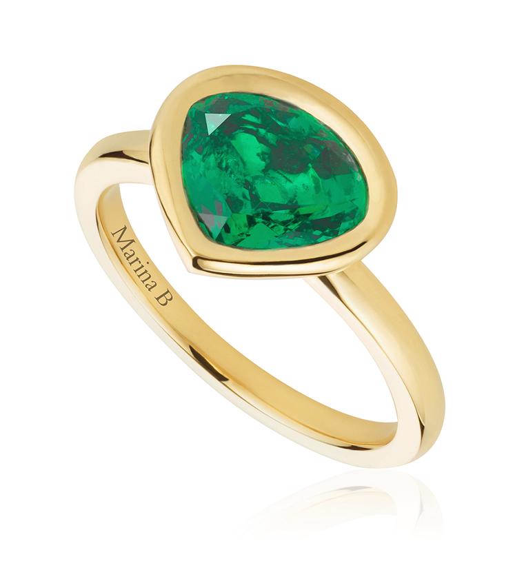 Working together with iconic Italian jeweller Marina B, Mila Kunis has helped create a gold ring set with a Gemfields Zambian emerald in the signature Marina B cut. All profits from sales of the $4,800 ring will go to the Nkana Health Center near Gemfield