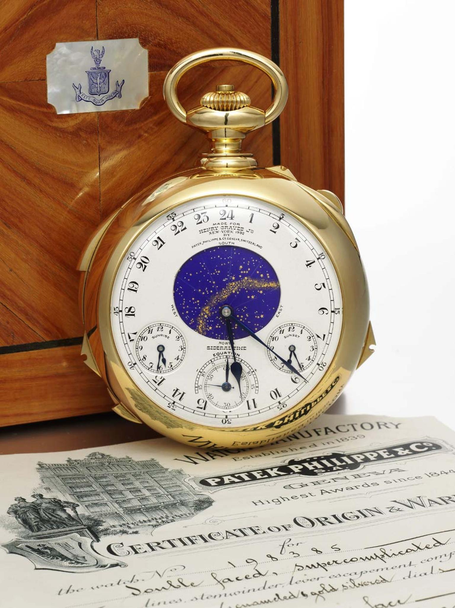 On 11 November 2014, Sotheby’s Geneva made history when it sold the Henry Graves Supercomplication, the world’s most expensive and coveted pocket watch, for an astronomical $24 million.