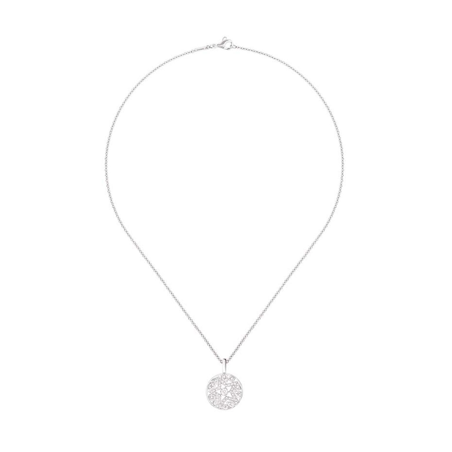 Chanel Étoile Filante white gold pendant with brilliant-cut diamonds, from the Comete collection, which launches in store this month.