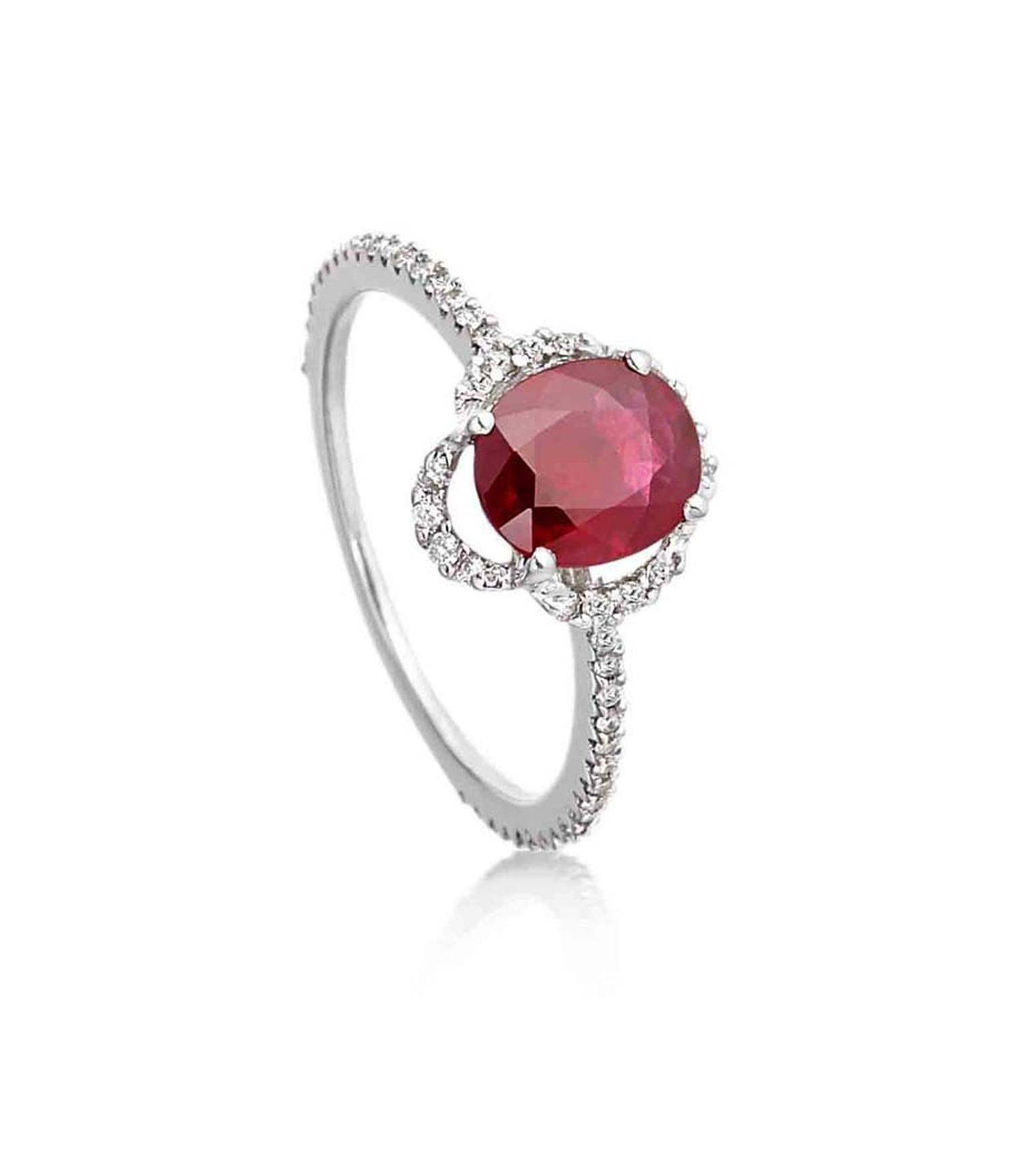 Amrapali ruby and diamond vintage-style engagement ring (£6,800).