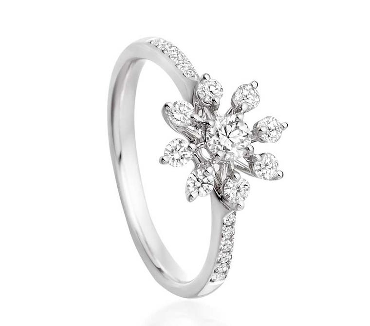 Astley Clarke Diamond Swirl engagement ring in white gold with diamonds totalling 0.50ct.