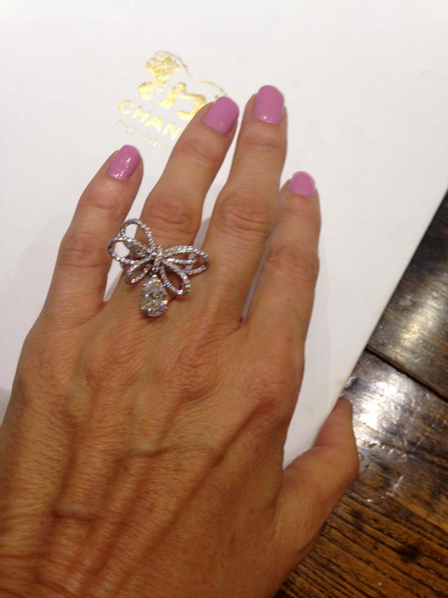 Chanel Boucle de Diamant diamond engagement ring.