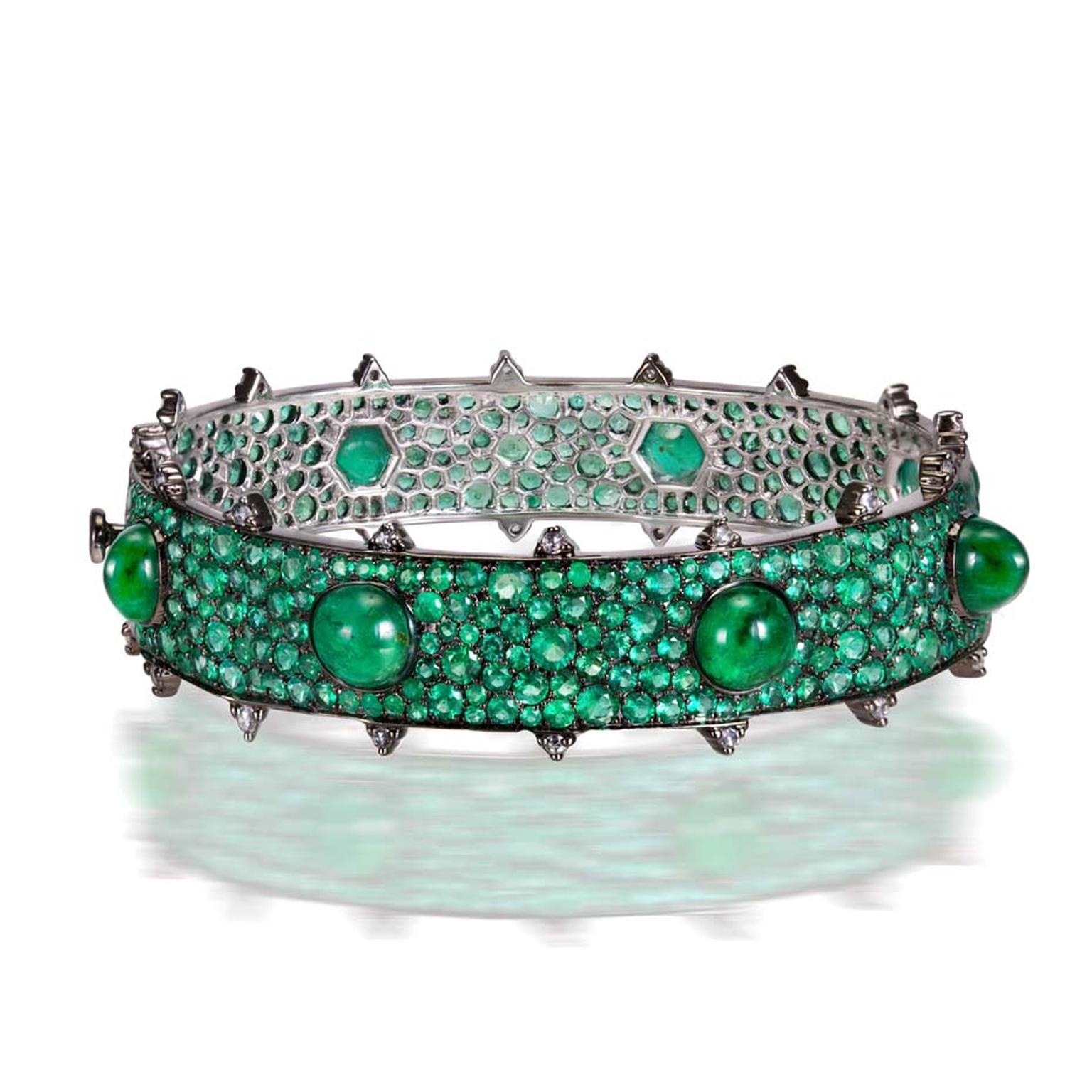 Emerald and diamond bracelet | 祖母綠及鑽石手鏈 | Magnificent Jewels and Noble  Jewels | 2022 | Sotheby's