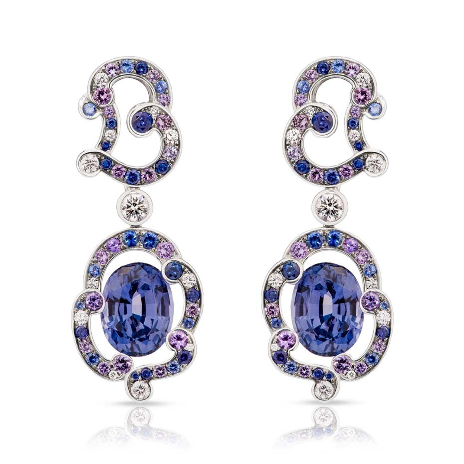 Fabergé Rococo lavender spinel earrings.