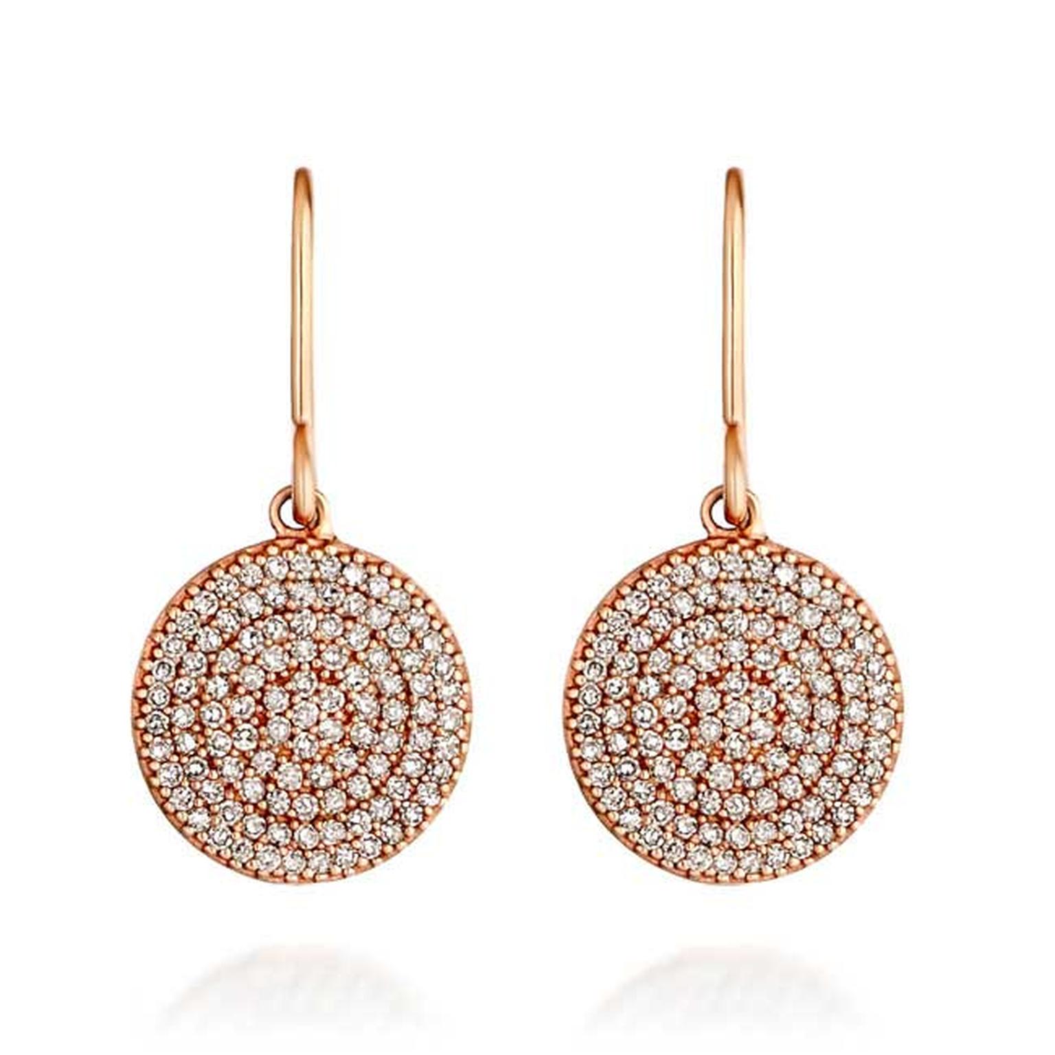 Astley Clarke Muse Icon diamond and rose gold earrings (£1,350).