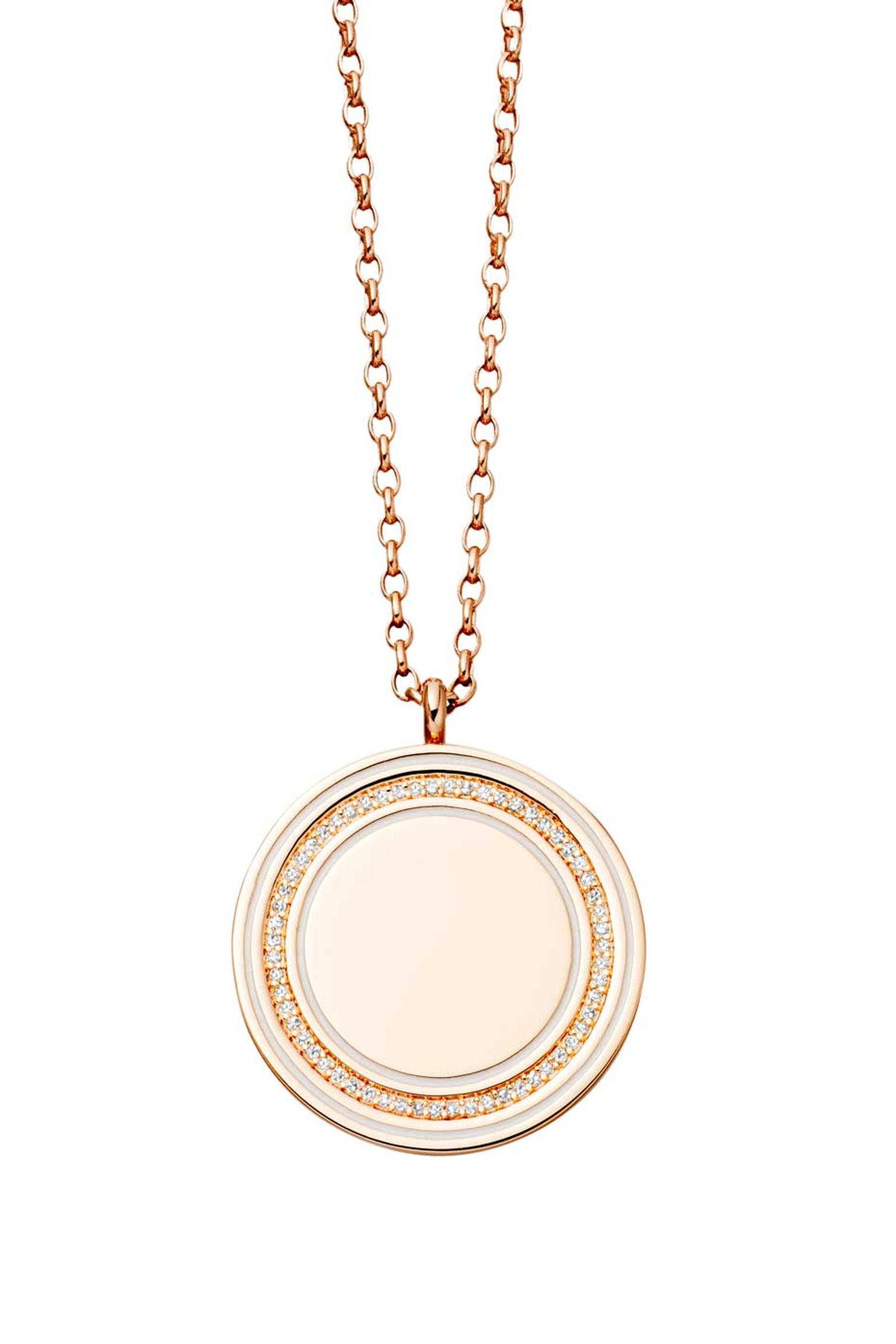 Astley Clarke Giant Moonlight Cosmos locket in rose gold and diamonds (£1,950).
