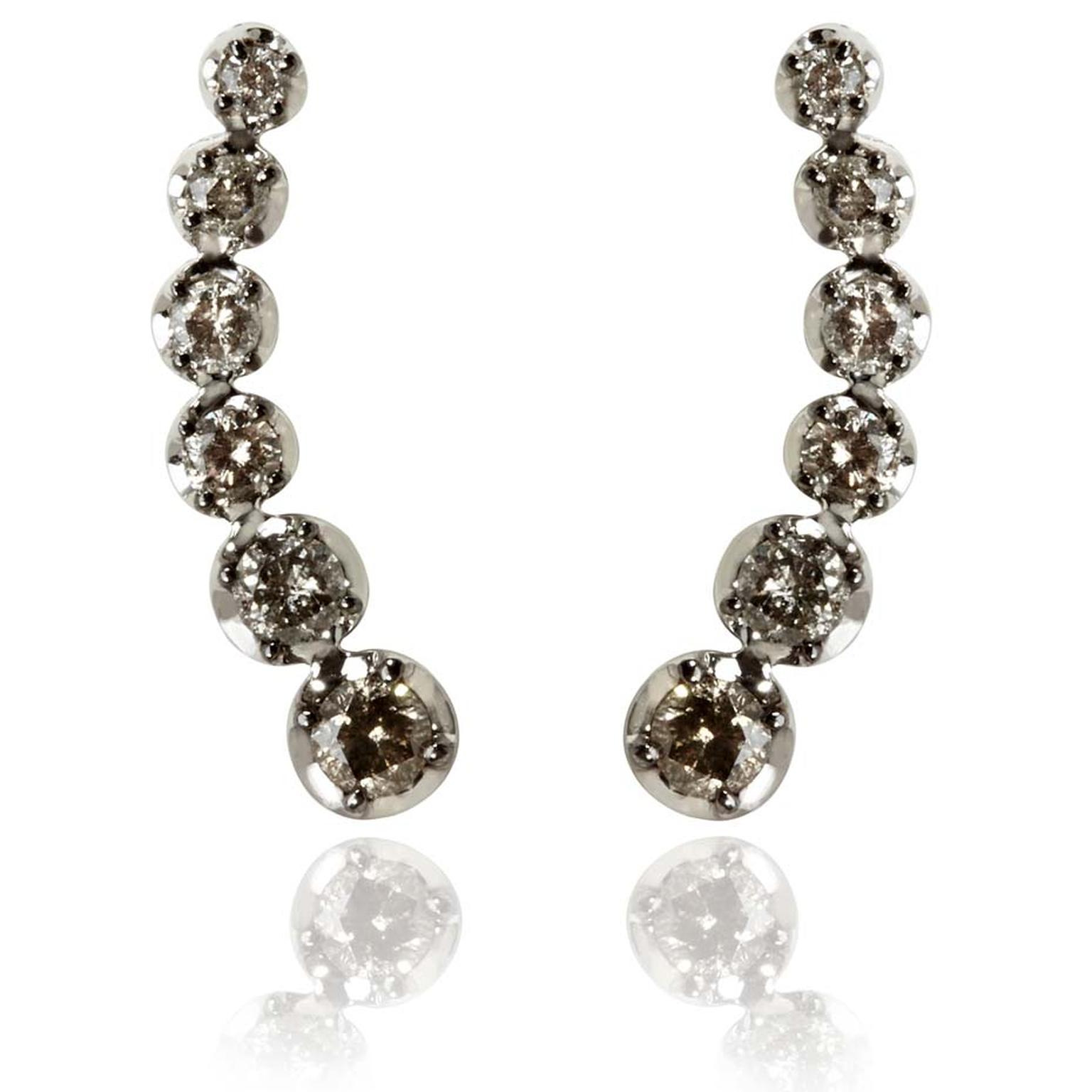 Annoushka Dusty Diamond ear pins in white gold (£1,990).