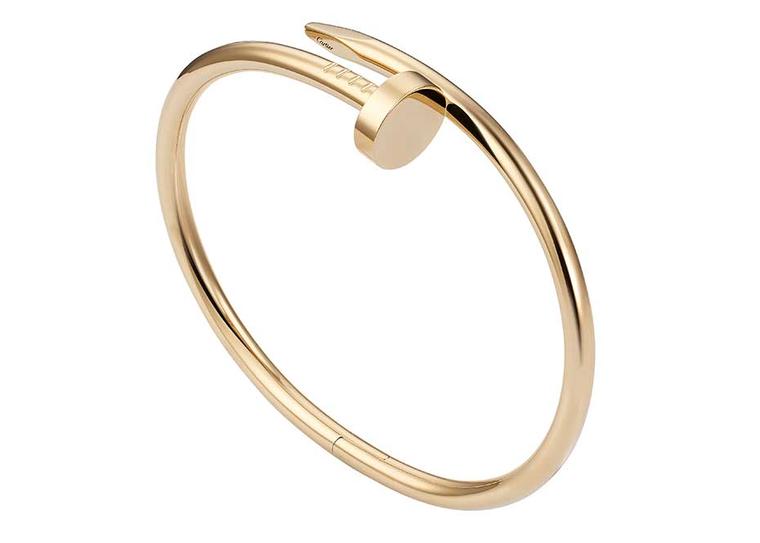 With a name that means "just a nail'" in English, this gleaming gold Cartier Juste un Clou bracelet was originally designed in the 1970s and inspired by the legendary Studio 54 nightclub in New York (£4,850).
