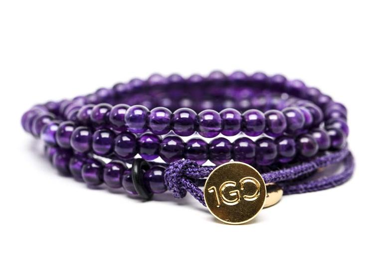 The Gemfields 100 Good Deeds amethyst bracelet is now available to buy at www.100gooddeeds.org/gemfields.