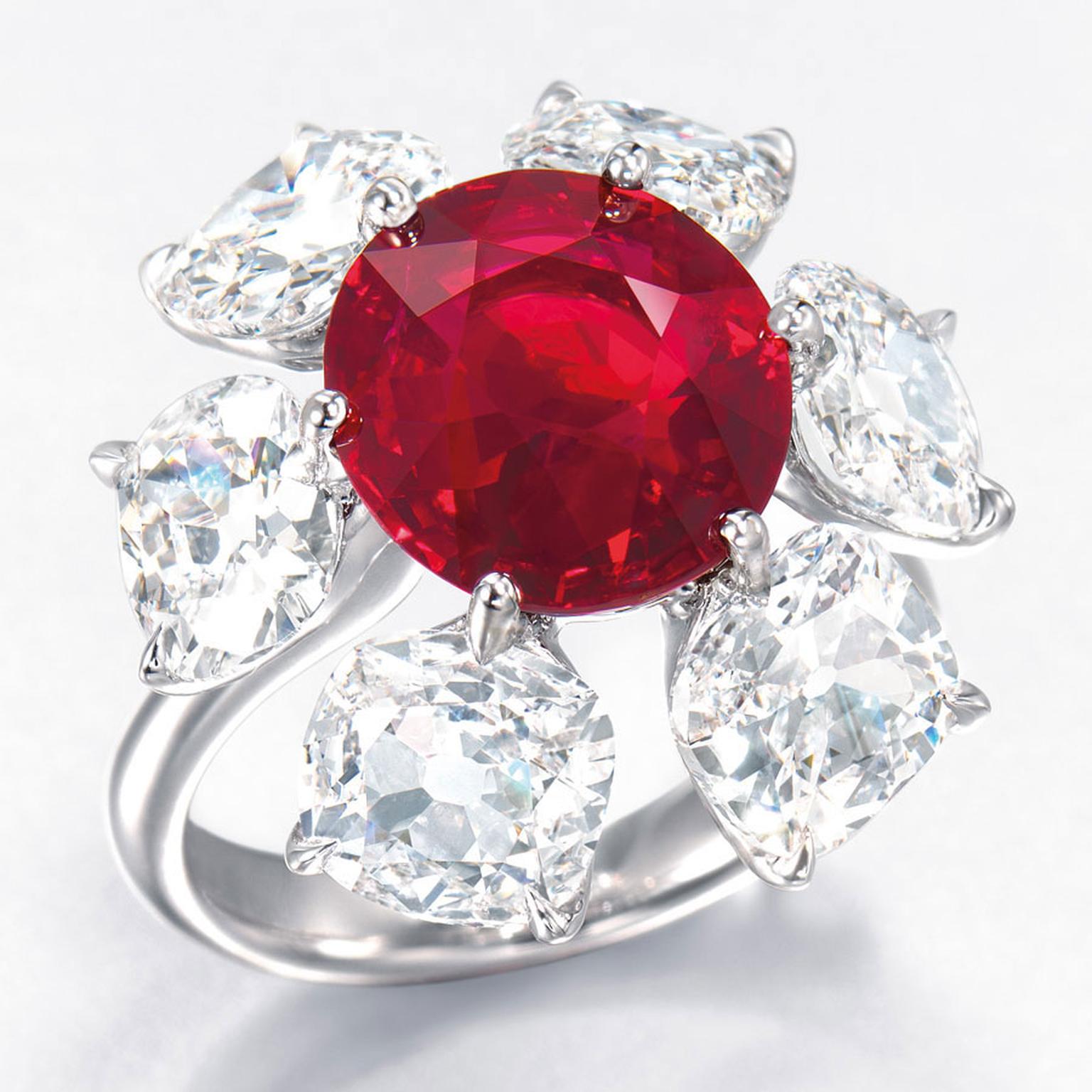 Christies, Ruby and diamond ring HP