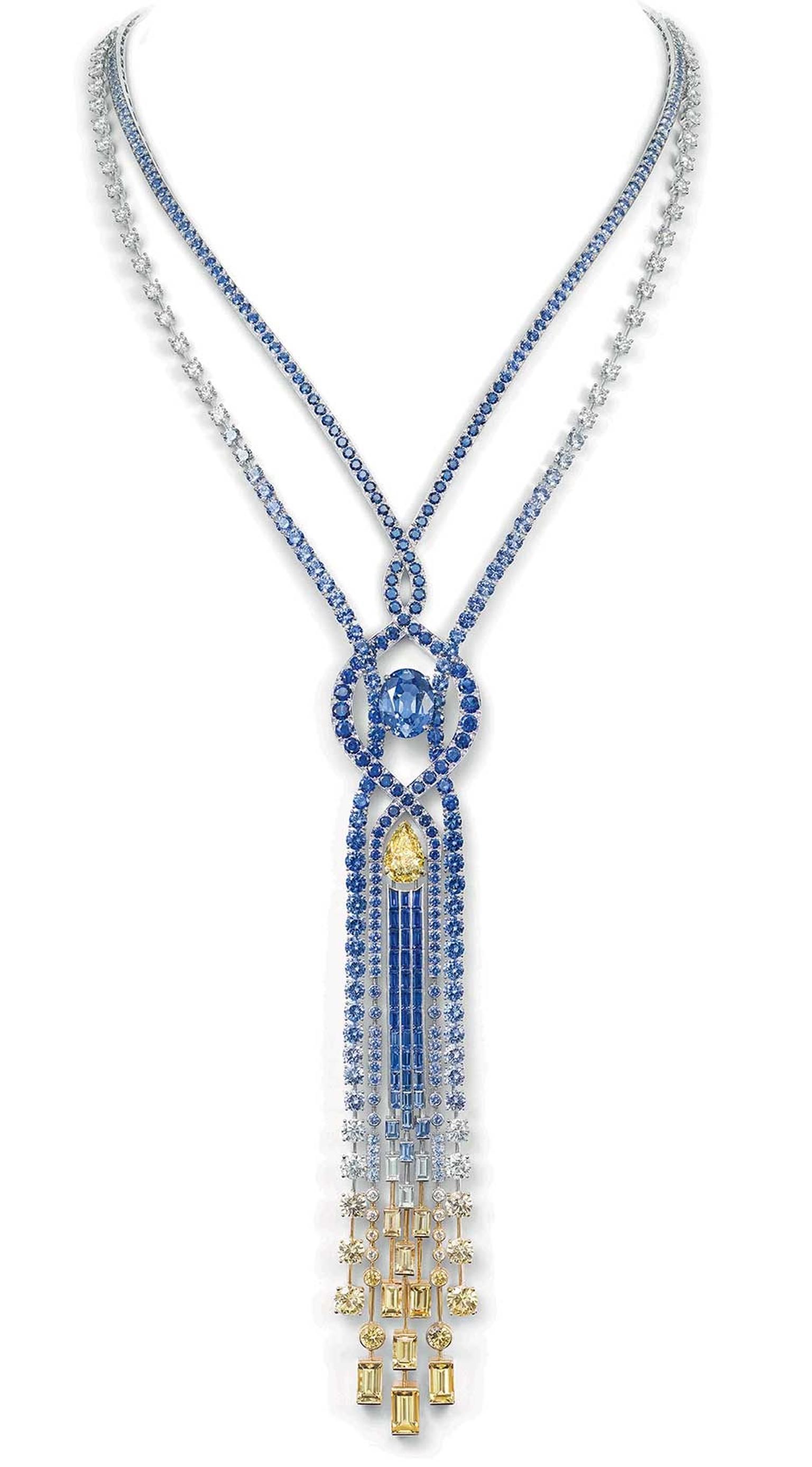 Sapphire & Diamond High Jewelry Necklace