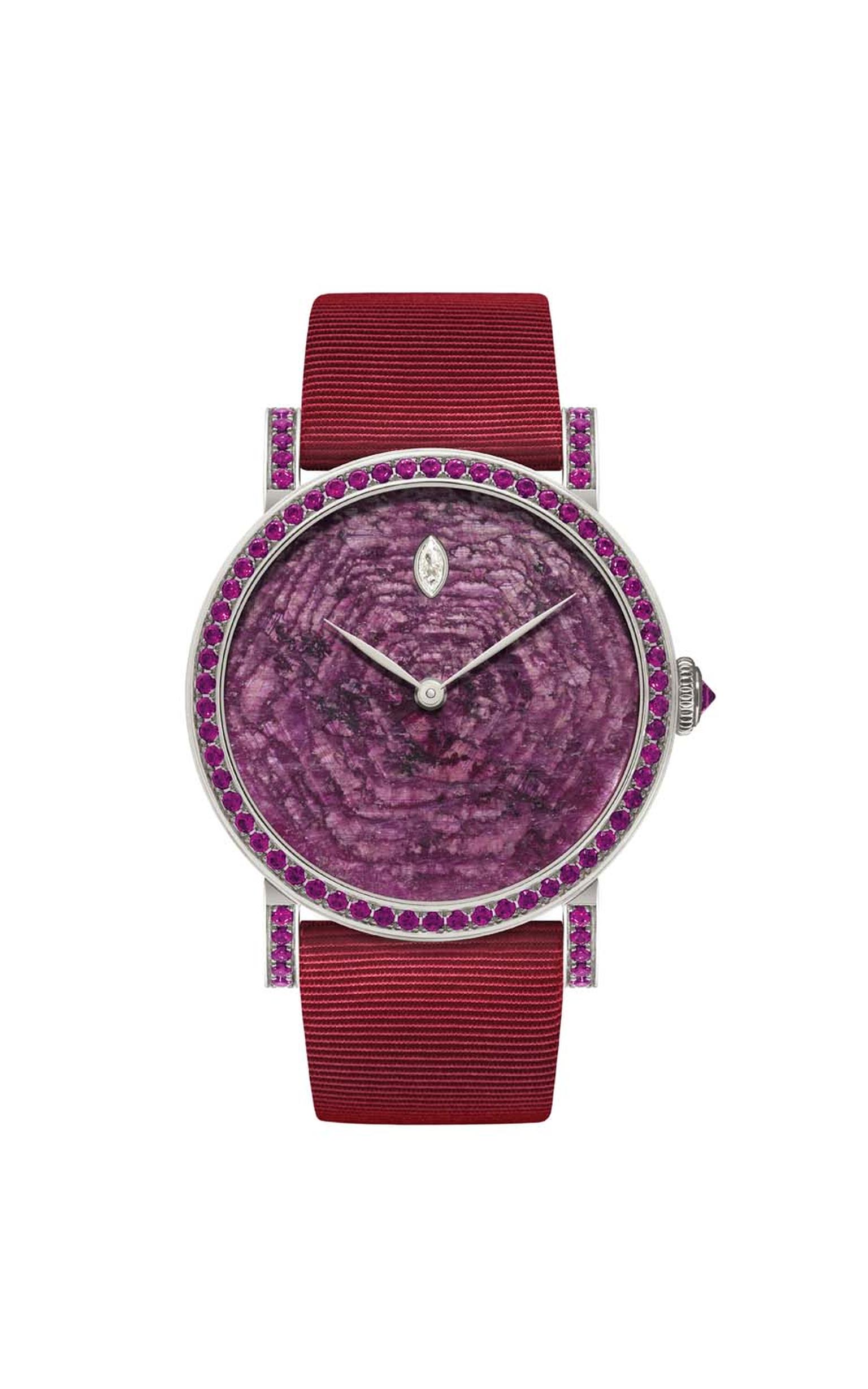 DeLaneau Rondo Ruby Heart watch