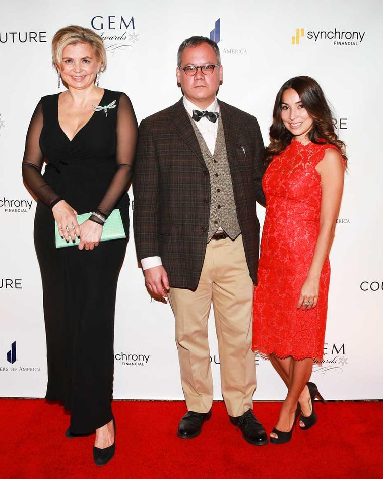 Our very own Maria Doulton, who was nominated for the Media Excellence award at the 2015 GEM Awards, alongside winner Claudia Mata and Jack Forster. Image: Ben Rosser/BFAnyc.com