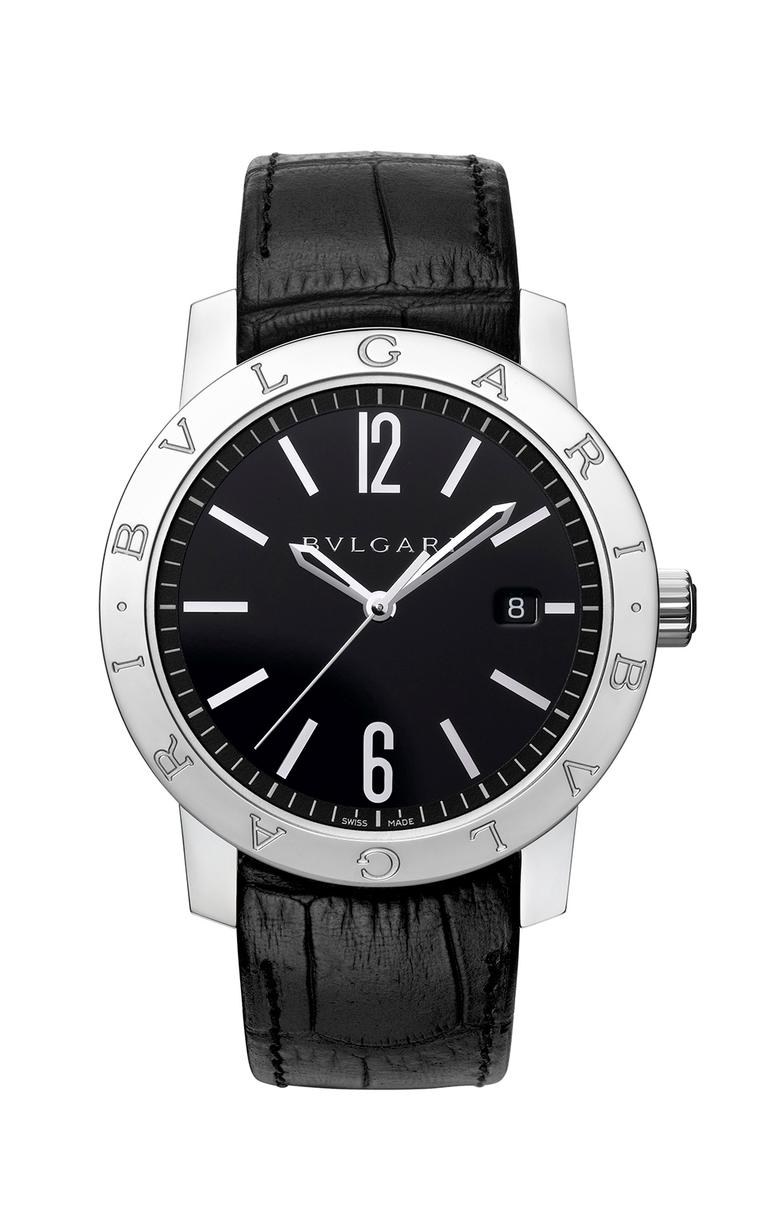Matthew Matthew McConaughey's Bulgari Bulgari Solotempo watch in stainless steel was inspired by a Bulgari design of 1977 with the double logo on the bezel. Powering the hours, minutes, central seconds hand and date window is Bulgari self-winding caliber 
