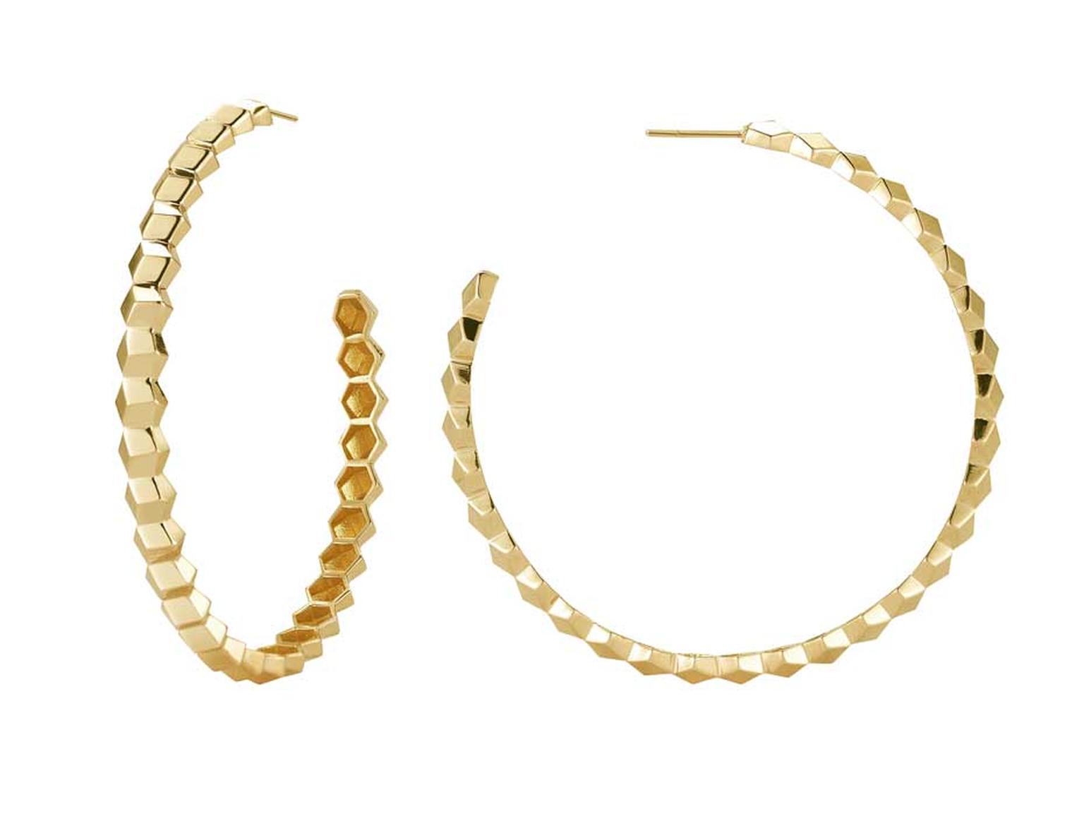 Paolo Costagli hoop earrings in yellow gold from the Brillante collection.